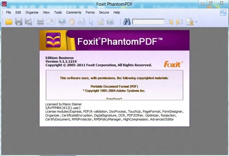 Foxit Fantom PDF 8