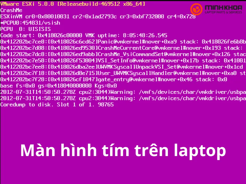 Màn hình tím