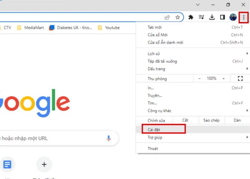May tinh khong vao duoc Google 3