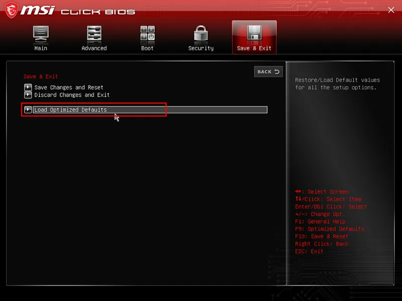 Boot main MSI 30