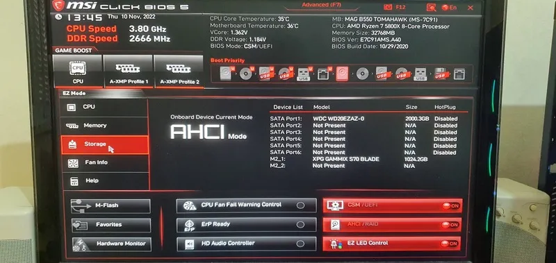 Boot main MSI 4
