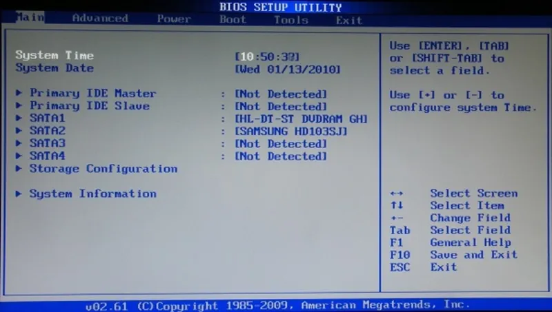 Boot main MSI 6