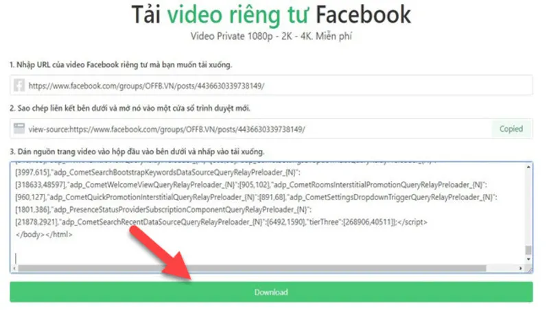 Cach tai video tu Facebook ve may tinh 16