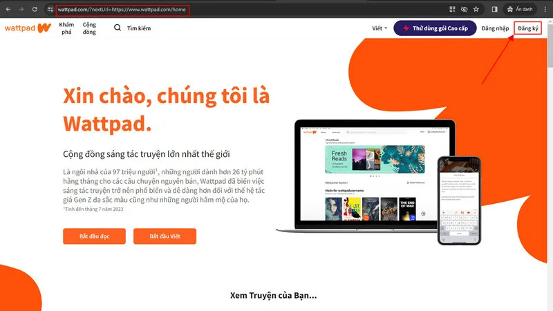 2 cách truy cập Wattpad trên máy tính & hướng dẫn sử dụng chi tiết 11 Cach truy cap Wattpad tren may tinh 13