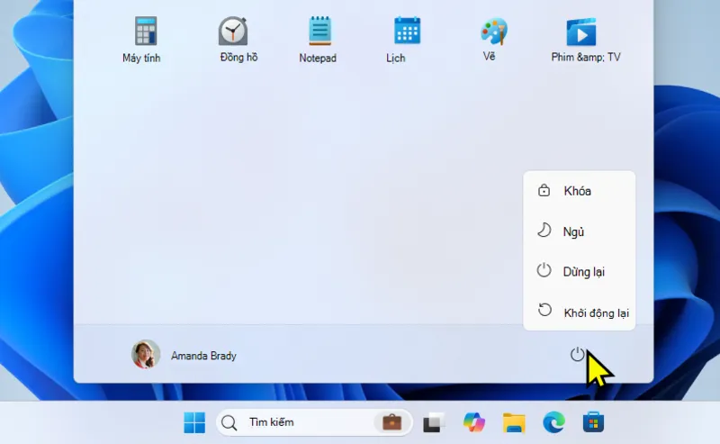 Khởi động lại máy tính xách tay