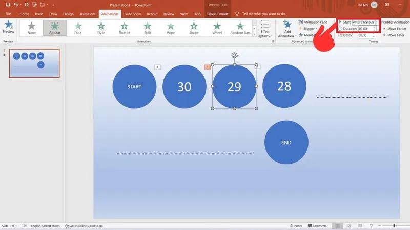 Tai dong ho dem nguoc trong powerpoint co am thanh 8
