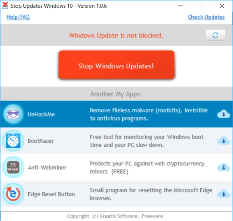 Windows Update Blocker 25