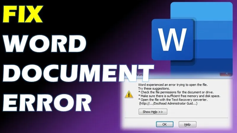 BỎ TÚI 5+ sửa lỗi Word experienced an error trying to open the file 11 Word experienced an error trying to open the file 35