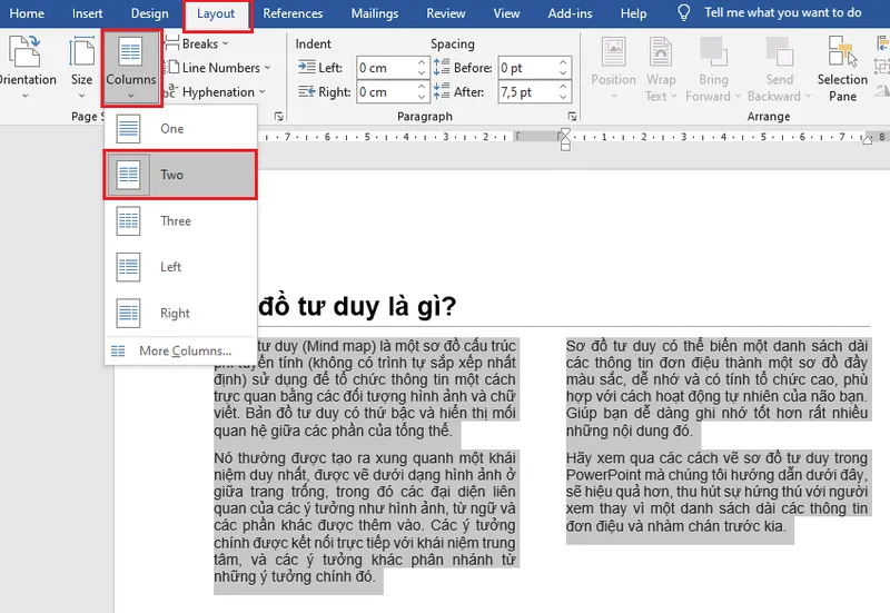 Can chu vao giua o trong word 2010 20