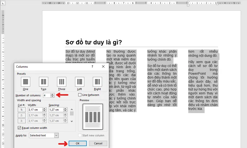 Can chu vao giua o trong word 2010 21