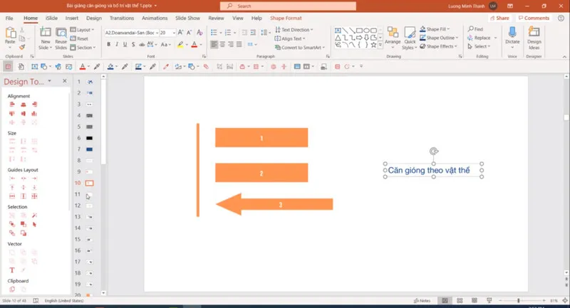 Can chu vao giua o trong word 2010 30