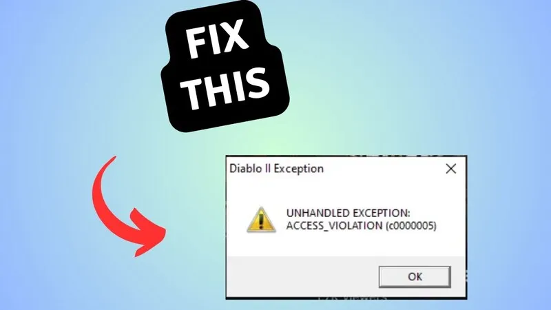 Mách bạn cách sửa lỗi Diablo 2 Unhandled Exception 13 Loi Diablo 2 Unhandled Exception 25