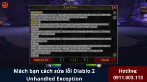 Loi Diablo 2 Unhandled Exception 7