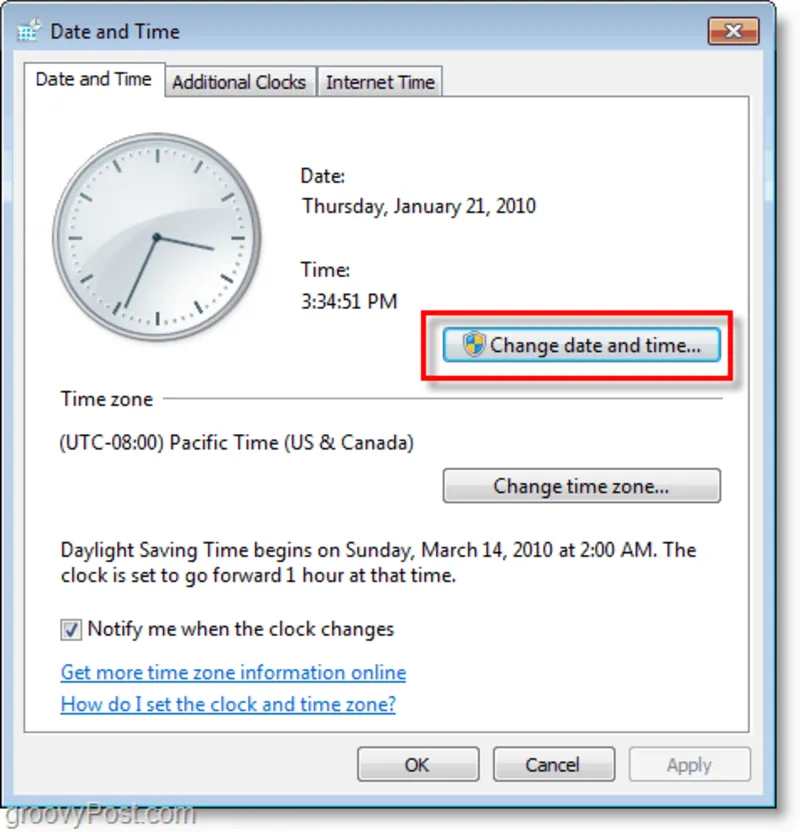 Loi Time of day not set – please run SETUP program 18