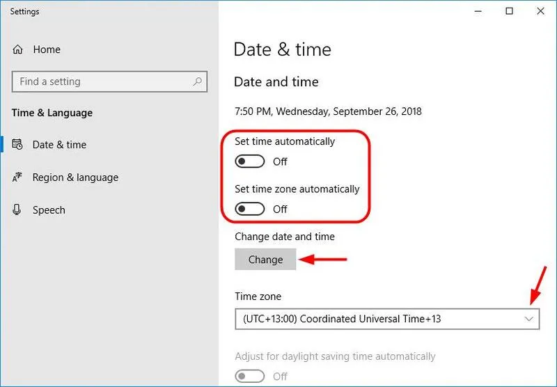 Loi Time of day not set – please run SETUP program 20