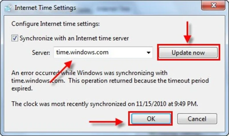 Loi Time of day not set – please run SETUP program 44