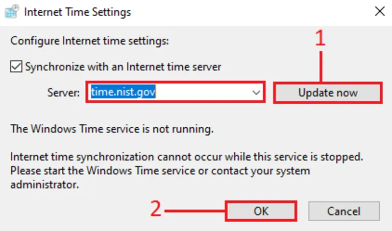 Loi Time of day not set – please run SETUP program 53