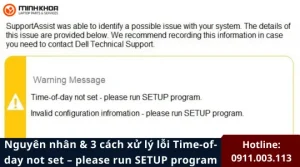 Loi Time of day not set – please run SETUP program 8
