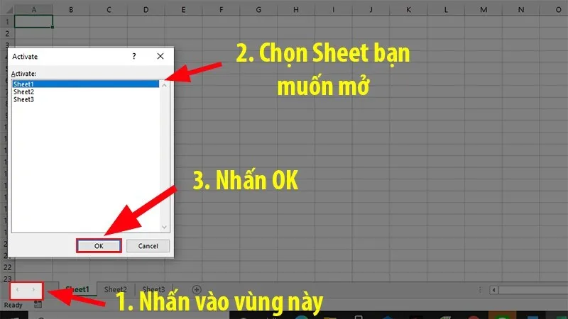 6 cách phím tắt chuyển sheet trong Excel hiệu quả 17 Phim tat chuyen sheet trong Excel 23