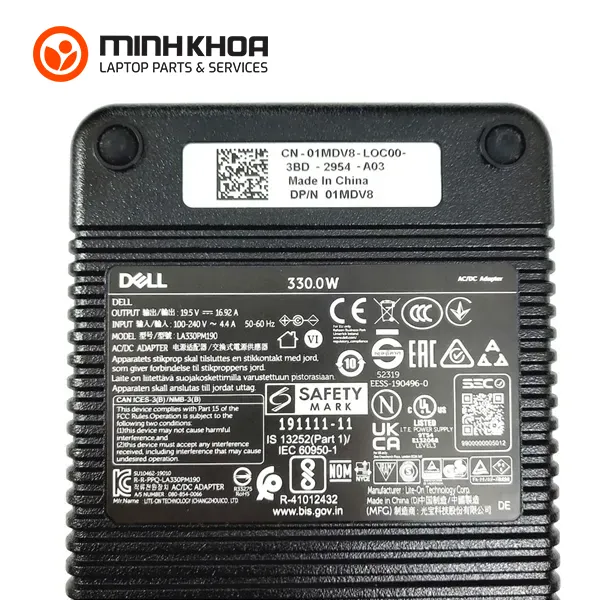 Sac laptop Dell 19.5V 16.9A 330W kim lon 7.4x5.0 zin 3
