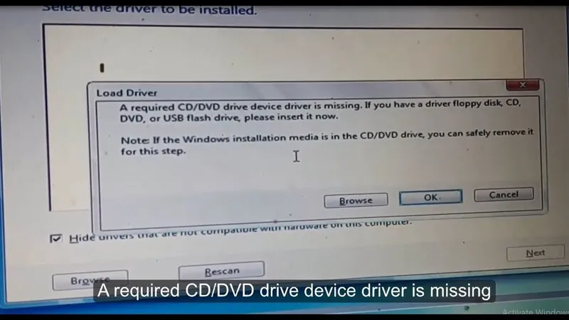 Cách sửa lỗi CD/ DVD drive device driver is missing khi cài Win 7, 8, 10 cho laptop 5 CD DVD drive device driver is missing 17