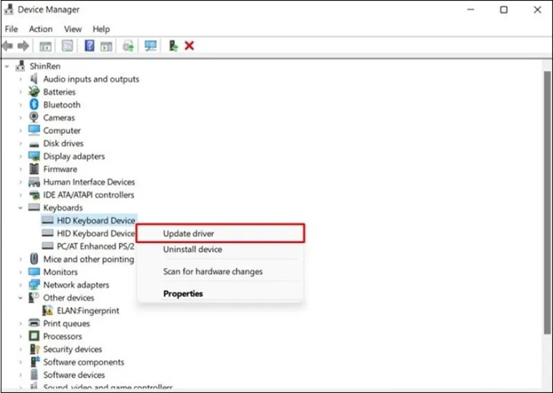 TOP 8+ cách sửa laptop bị liệt phím enter hiệu quả cao 15 Laptop bi liet phim Enter 3