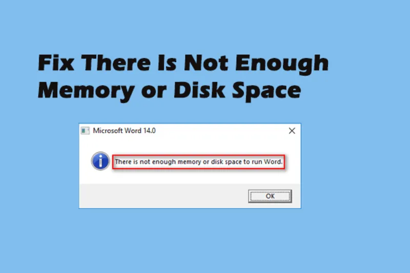 Loi there is not enough space on the disk 55