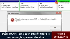 Loi there is not enough space on the disk 8