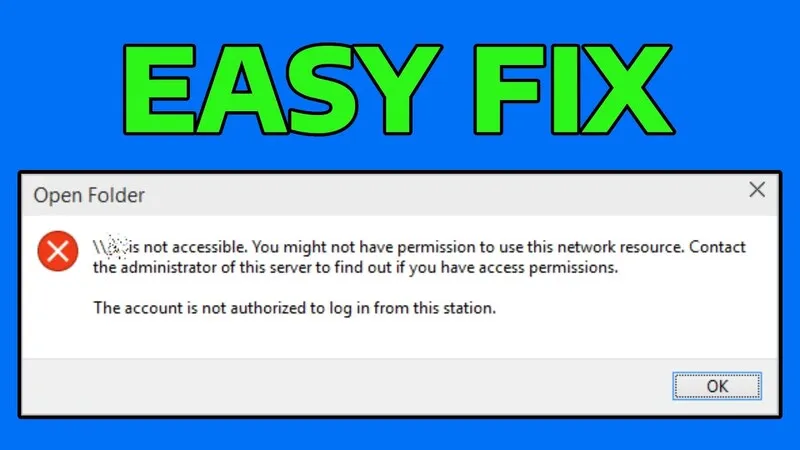 Loi you might not have permission to use this network resource 27