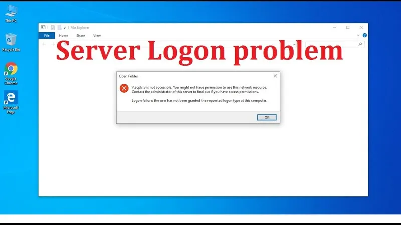 Loi you might not have permission to use this network resource 28