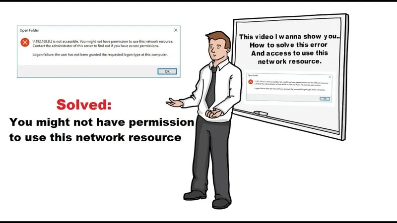 Loi you might not have permission to use this network resource 29