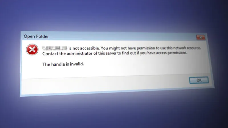 Loi you might not have permission to use this network resource 46
