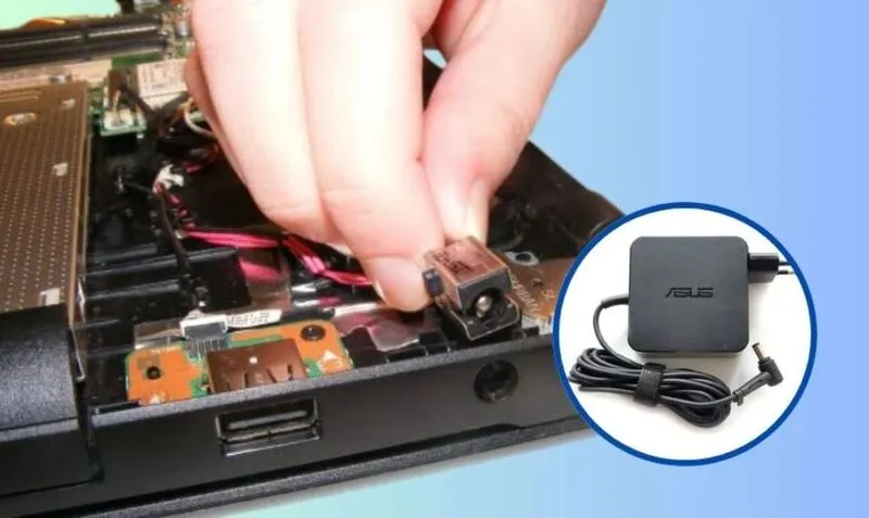 Thay chân cắm nguồn laptop Asus: 1 số thông tin chi tiết cần biết 8 Thay chan cam nguon laptop Asus 21