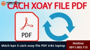 Xoay file PDF tren laptop 1