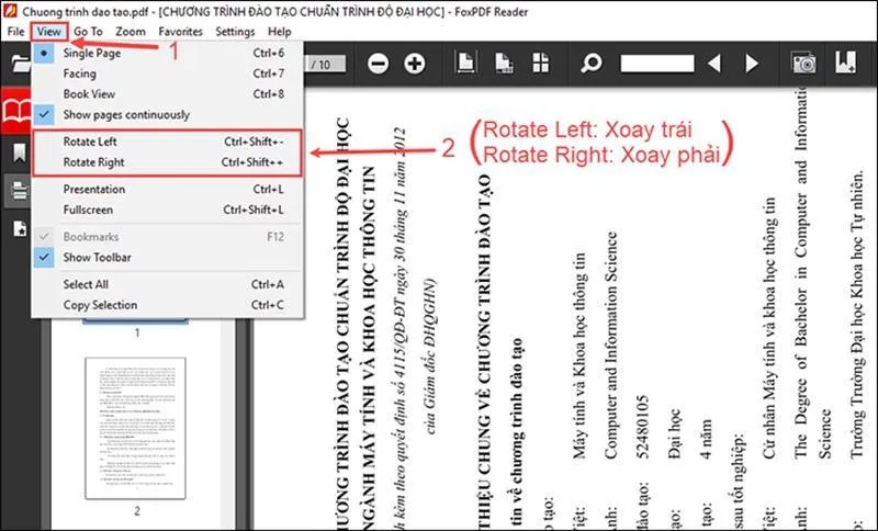 Xoay file PDF tren laptop 23