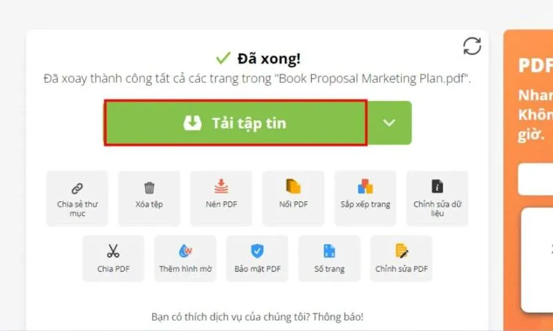 Xoay file PDF tren laptop 4