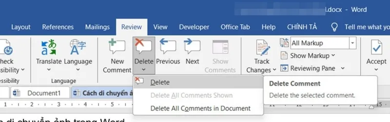 Cach tat comment trong word 22