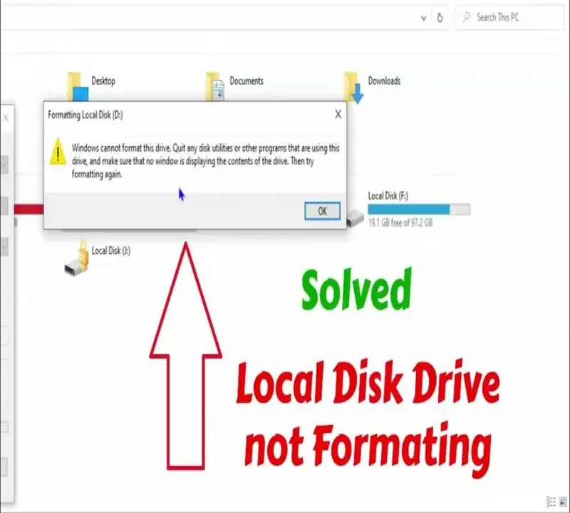 Loi You need to format the disk in drive before you can use it 18