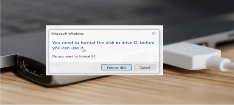 Loi You need to format the disk in drive before you can use it 29
