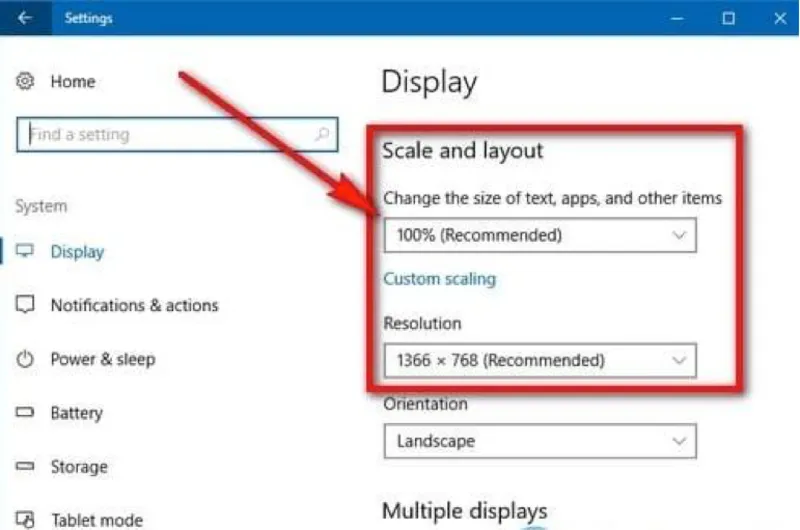 Man hinh may tinh bi phong to 13