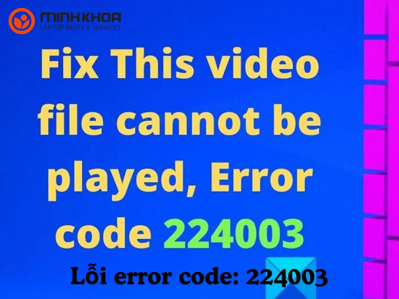 Lỗi error code 224003