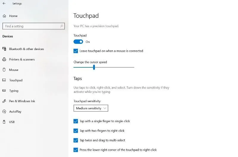 Điểm danh phần mềm khóa chuột cảm ứng trên Win 10 & 11 7 Phan mem khoa chuot cam ung 13