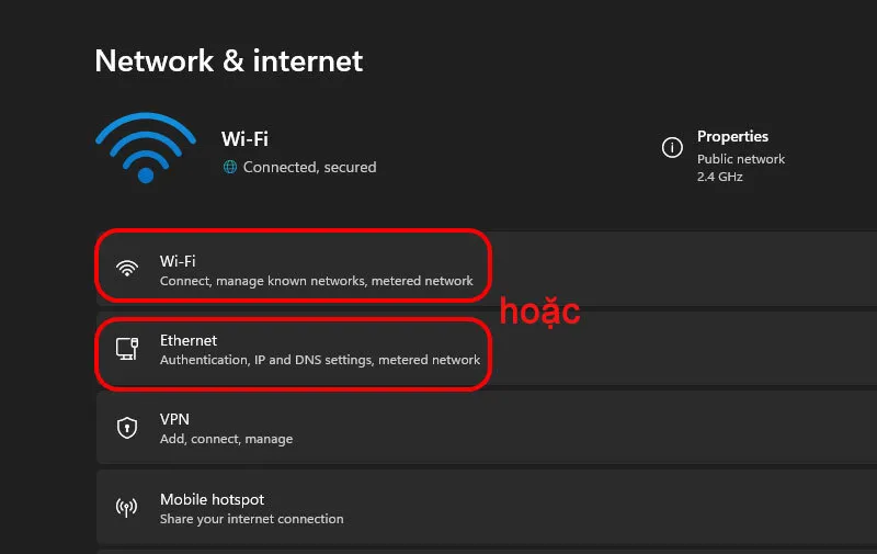 Thay doi dia chi IP win 10 3
