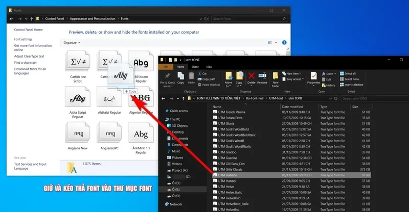 Font full win 10 2