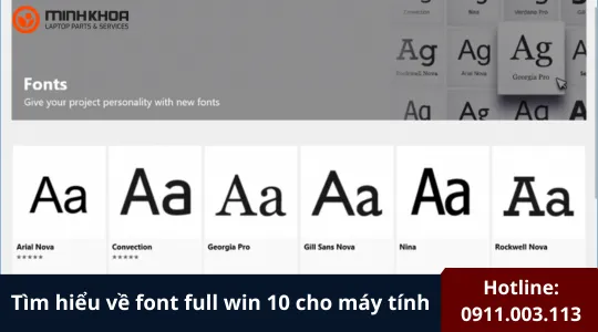 Font full win 10 5
