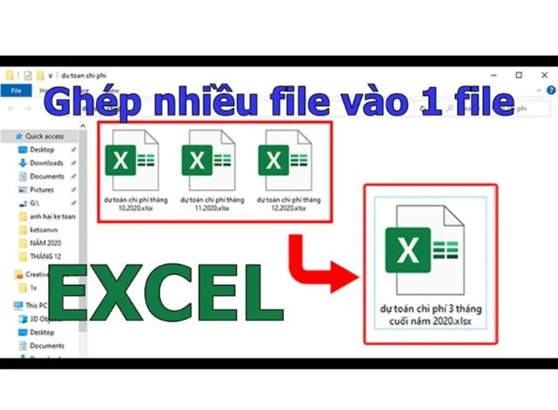 Hướng dẫn 4 cách gộp nhiều file Excel thành 1 file 3 Gop nhieu file Excel thanh 1 file 2