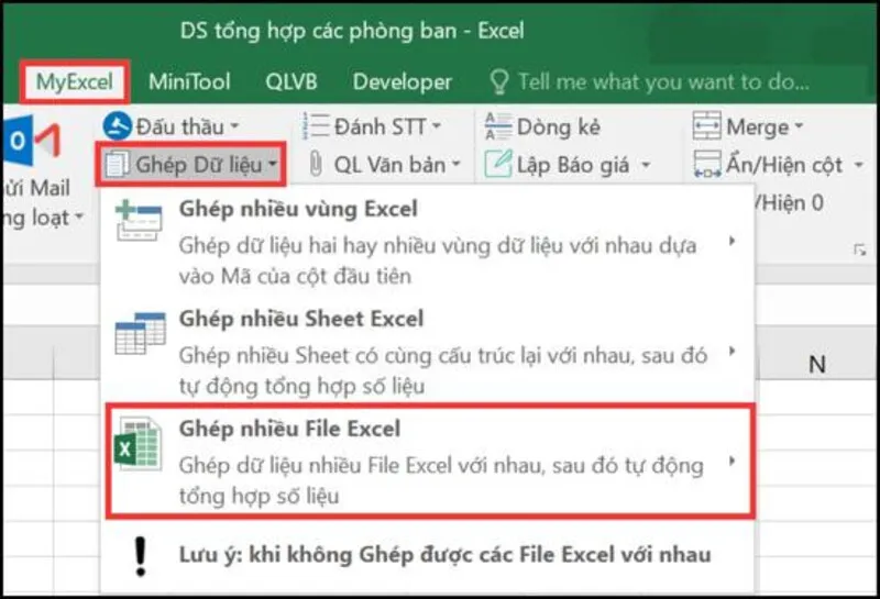 Hướng dẫn 4 cách gộp nhiều file Excel thành 1 file 18 Gop nhieu file Excel thanh 1 file 5