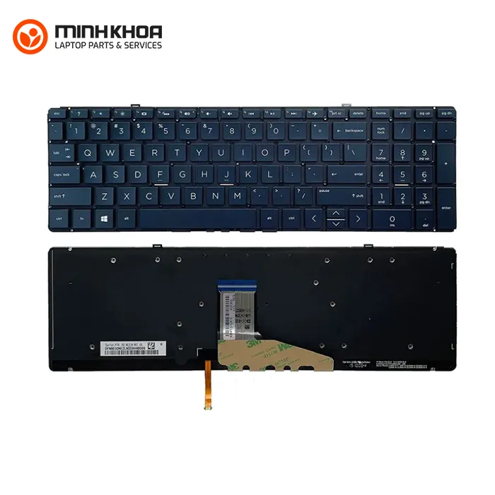 Ban phim zin laptop HP Spectre X360 15CH 15EB den