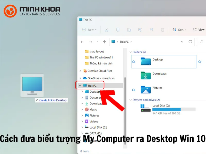 Cách đưa biểu tượng My Computer ra Desktop Win 10