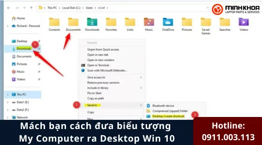 Mách bạn cách đưa biểu tượng My Computer ra Desktop Win 10 2 Cach dua bieu tuong My Computer ra Desktop Win 10 8